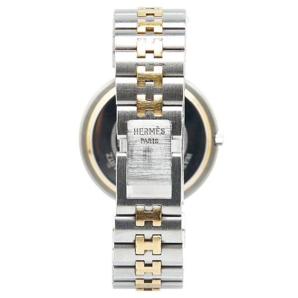 エルメス プロフィール 腕時計 クオーツ ホワイト文字盤 ステンレススチール メンズ HERMES 【中古】