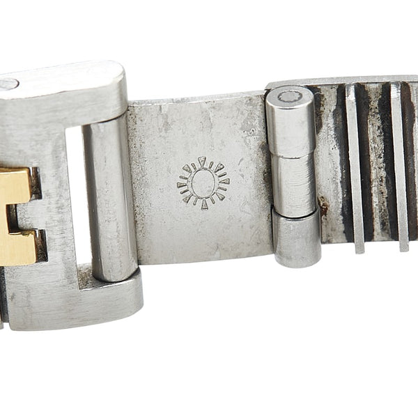 エルメス プロフィール 腕時計 クオーツ ホワイト文字盤 ステンレススチール メンズ HERMES 【中古】