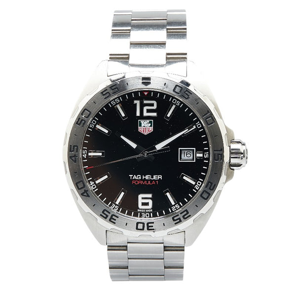 タグホイヤー フォーミュラー1 腕時計 WZA1112 クオーツ ブラック文字盤 ステンレススチール メンズ TAG HEUER 【中古】