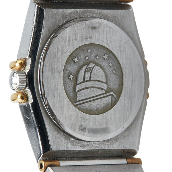 オメガ コンステレーション 腕時計 795.1080 クオーツ ホワイト文字盤 ステンレススチール イエローゴールド レディース OMEGA 【中古】