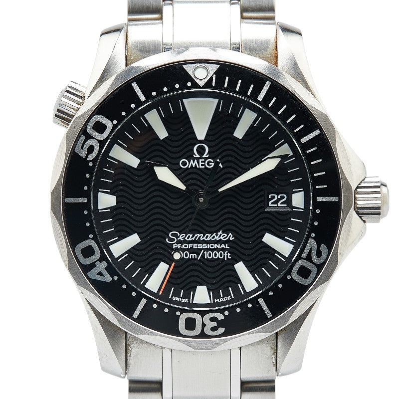 オメガ シーマスター プロフェッショナル300 腕時計 2262.50 自動巻き ブラック文字盤 ステンレススチール メンズ OMEGA 【中古】