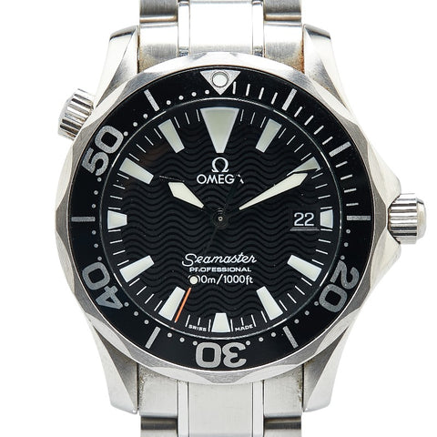 オメガ シーマスター プロフェッショナル300 腕時計 2262.50 自動巻き ブラック文字盤 ステンレススチール メンズ OMEGA 【中古】
