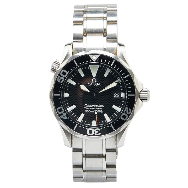 オメガ シーマスター プロフェッショナル300 腕時計 2262.50 自動巻き ブラック文字盤 ステンレススチール メンズ OMEGA 【中古】