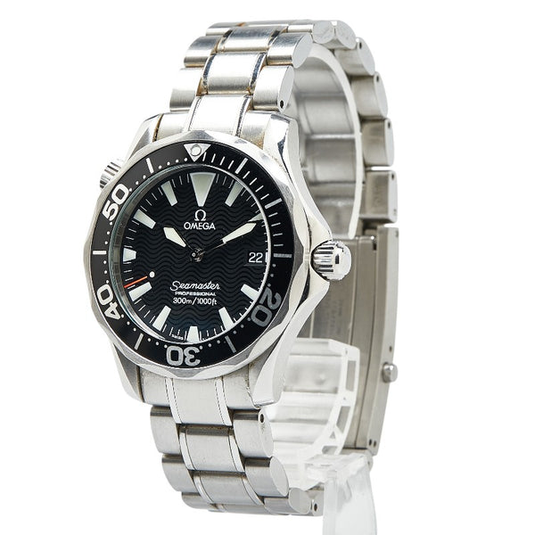 オメガ シーマスター プロフェッショナル300 腕時計 2262.50 自動巻き ブラック文字盤 ステンレススチール メンズ OMEGA 【中古】