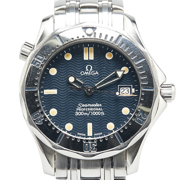 オメガ シーマスター プロフェッショナル 腕時計 2562.80 クオーツ ネイビー文字盤 ステンレススチール メンズ OMEGA 【中古】