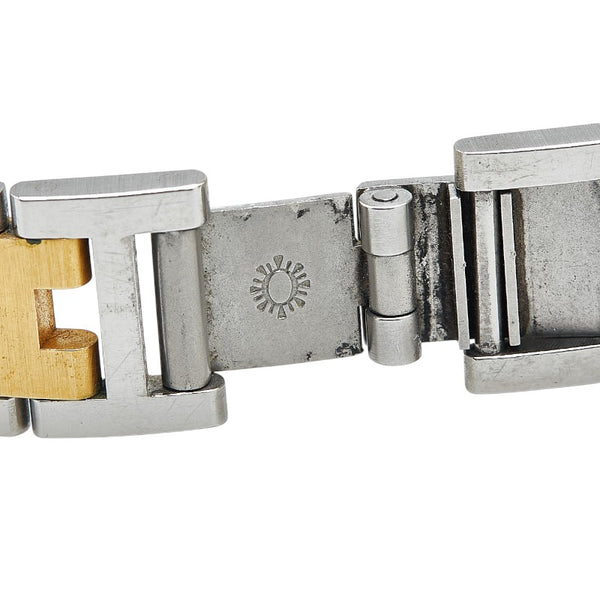 エルメス クリッパー 腕時計 CL3.240 クオーツ ホワイト文字盤 ステンレススチール レディース HERMES 【中古】