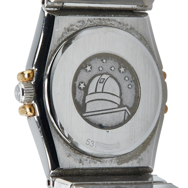 オメガ コンステレーション 腕時計 クオーツ ゴールド文字盤 ステンレススチール イエローゴールド レディース OMEGA 【中古】