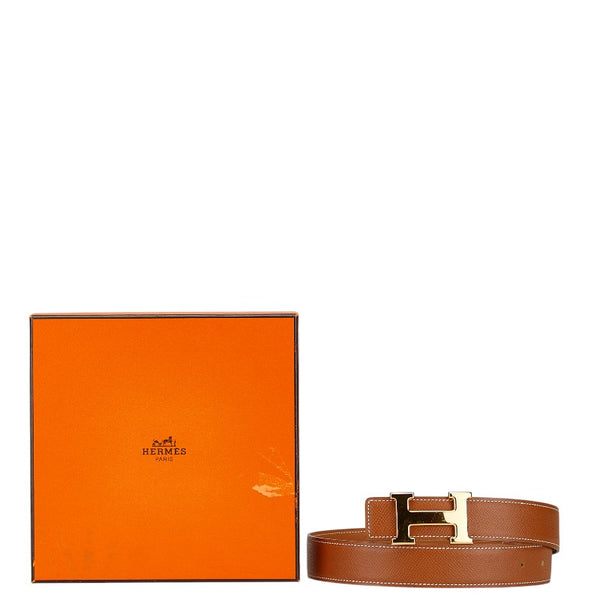 エルメス コンスタンス Hベルト ベルト サイズ：70 ブラウン レザー レディース HERMES 【中古】