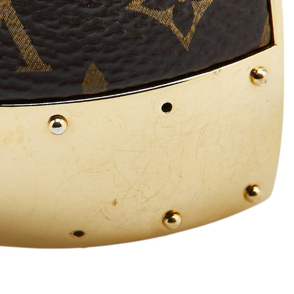 ルイ ヴィトン モノグラム バングル M M64679 ゴールド ブラウン メッキ PVC レディース LOUIS VUITTON 【中古】