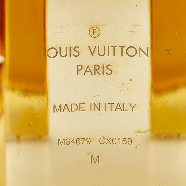 ルイ ヴィトン モノグラム バングル M M64679 ゴールド ブラウン メッキ PVC レディース LOUIS VUITTON 【中古】