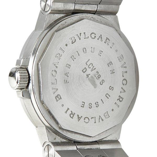 ブルガリ ディアゴノ スポーツ 腕時計 LCV29S 自動巻き ブラック文字盤 ステンレススチール レディース BVLGARI 【中古】