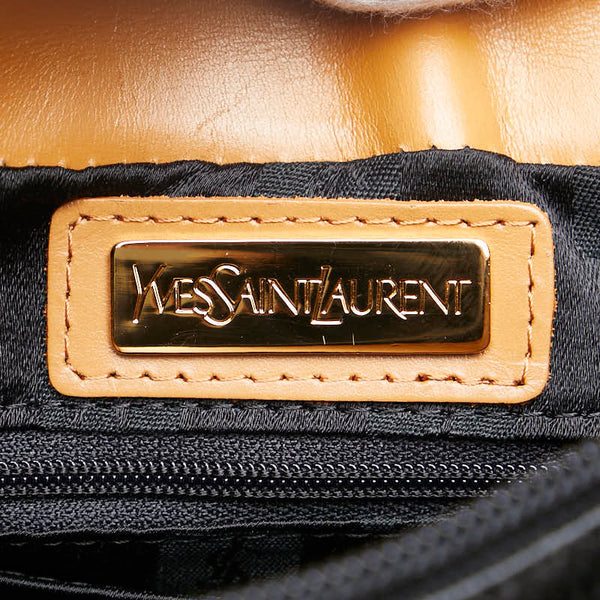 サンローラン ショルダーバッグ ブラック ブラウン レザー レディース SAINT LAURENT 【中古】