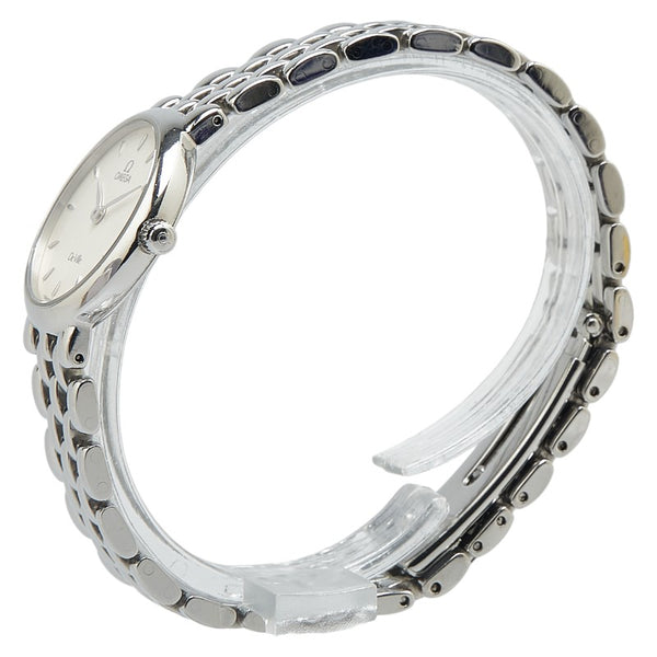 オメガ デビル 腕時計 7560.31 クオーツ ホワイト文字盤 ステンレススチール レディース OMEGA 【中古】