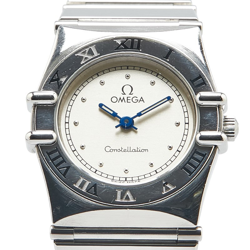 オメガ コンステレーション フラットベゼル 腕時計 1570.3 クオーツ シルバー文字盤 ステンレススチール レディース OMEGA 【中古】