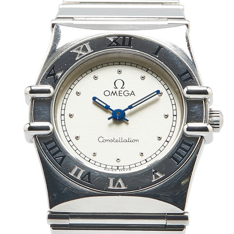 オメガ コンステレーション フラットベゼル 腕時計 1570.3 クオーツ シルバー文字盤 ステンレススチール レディース OMEGA 【中古】