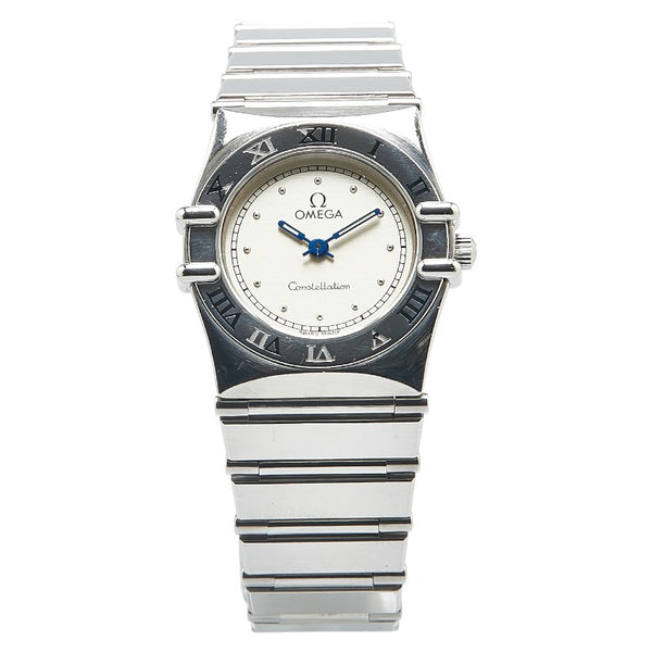 オメガ コンステレーション フラットベゼル 腕時計 1570.3 クオーツ シルバー文字盤 ステンレススチール レディース OMEGA 【中古】