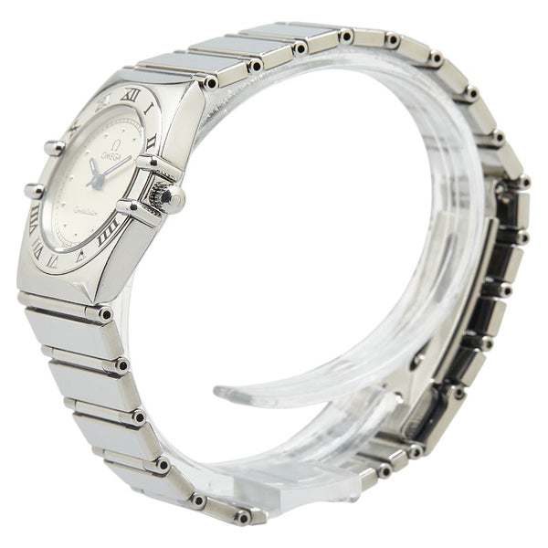 オメガ コンステレーション フラットベゼル 腕時計 1570.3 クオーツ シルバー文字盤 ステンレススチール レディース OMEGA 【中古】