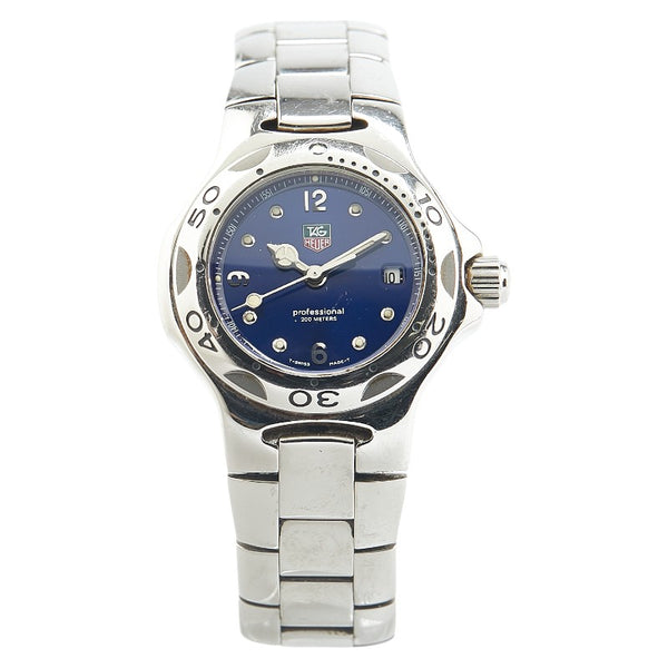 タグホイヤー キリウム 腕時計 WL1316 クオーツ ブルー文字盤 ステンレススチール レディース TAG HEUER 【中古】