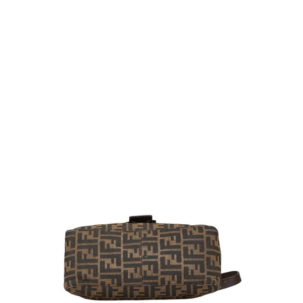 フェンディ ズッカ マンマバケット ワンショルダーバッグ 26325 ブラウン キャンバス レザー レディース FENDI 【中古】