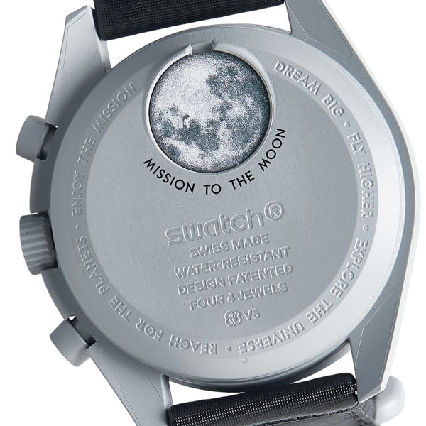 オメガ × Swatch スウォッチ スピードマスター ムーンスウォッチ ミッショントゥ マーキュリー 腕時計 SO33A100 クオーツ ブラック文字盤 ナイロン バイオセラミック メンズ OMEGA 【中古】