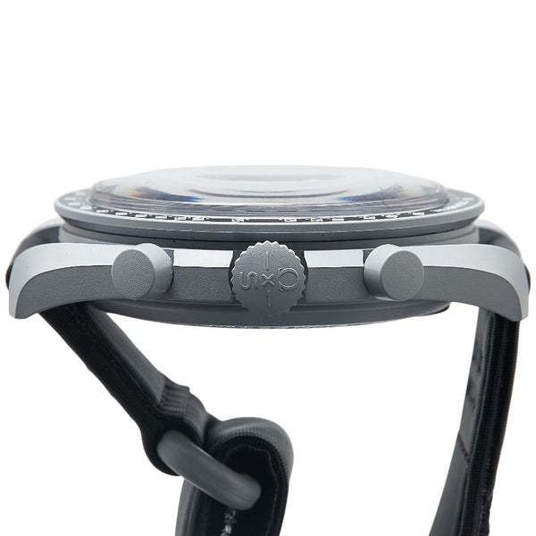 オメガ × Swatch スウォッチ スピードマスター ムーンスウォッチ ミッショントゥ マーキュリー 腕時計 SO33A100 クオーツ ブラック文字盤 ナイロン バイオセラミック メンズ OMEGA 【中古】