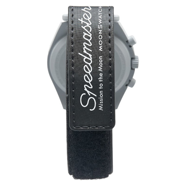 オメガ × Swatch スウォッチ スピードマスター ミッション トゥ ムーン 腕時計 SO33A100 クオーツ ブラック文字盤 ナイロン バイオセラミック メンズ OMEGA 【中古】
