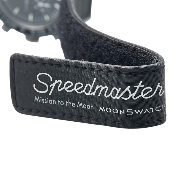 オメガ × Swatch スウォッチ スピードマスター ムーンスウォッチ ミッション トゥ ザ ムーン 腕時計 SO33M100 クオーツ ブラック文字盤 ナイロン バイオセラミック メンズ OMEGA 【中古】