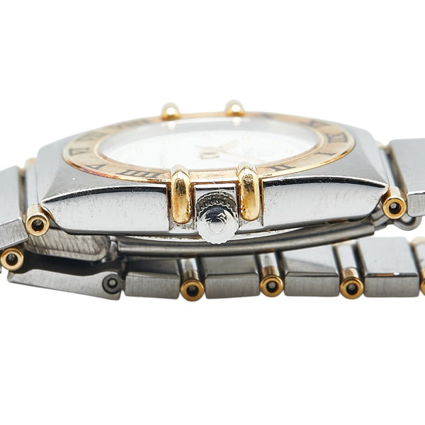 オメガ コンステレーション コンビ YG×SS 腕時計 1310.10 クオーツ ホワイト文字盤 ステンレススチール K18YG イエローゴールド レディース OMEGA 【中古】