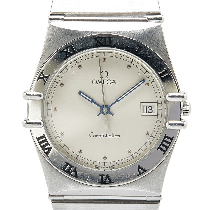 オメガ コンステレーション 腕時計 396.1070 クオーツ ベージュ文字盤 ステンレススチール メンズ OMEGA 【中古】