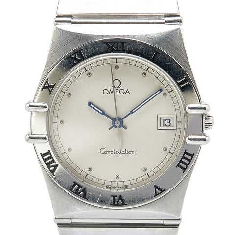 オメガ コンステレーション 腕時計 396.1070 クオーツ ベージュ文字盤 ステンレススチール メンズ OMEGA 【中古】