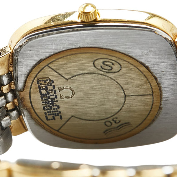 オメガ デビル 腕時計 クオーツ ホワイト文字盤 ステンレススチール メッキ メンズ OMEGA 【中古】