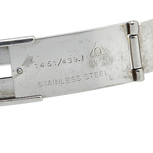 オメガ デビル 腕時計 クオーツ ホワイト文字盤 ステンレススチール メッキ メンズ OMEGA 【中古】