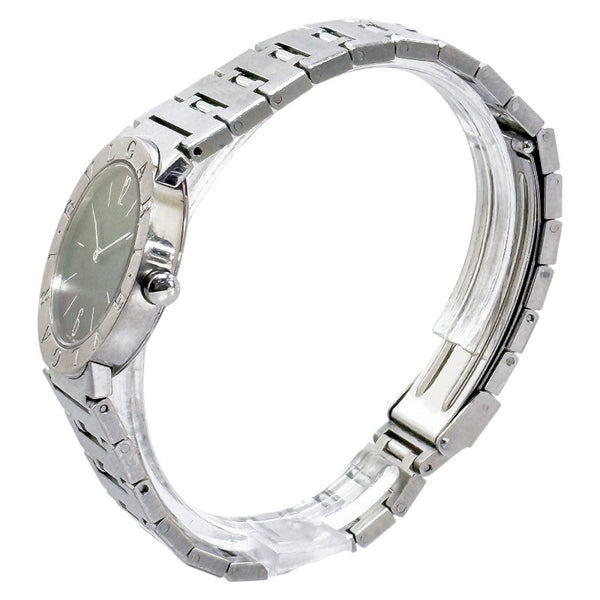 ブルガリ ブルガリブルガリ 腕時計 BB30SS クオーツ ブラック文字盤 ステンレススチール レディース BVLGARI 【中古】