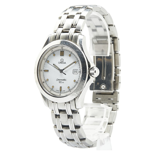 オメガ シーマスター120 腕時計 2511.20 クオーツ ホワイト文字盤 ステンレススチール メンズ OMEGA 【中古】