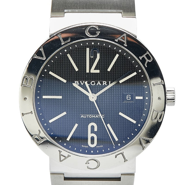 ブルガリ ブルガリブルガリ 腕時計 BB42SS 自動巻き ブラック文字盤 ステンレススチール メンズ BVLGARI 【中古】