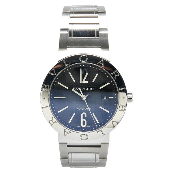 ブルガリ ブルガリブルガリ 腕時計 BB42SS 自動巻き ブラック文字盤 ステンレススチール メンズ BVLGARI 【中古】