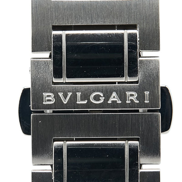 ブルガリ ブルガリブルガリ 腕時計 BB42SS 自動巻き ブラック文字盤 ステンレススチール メンズ BVLGARI 【中古】
