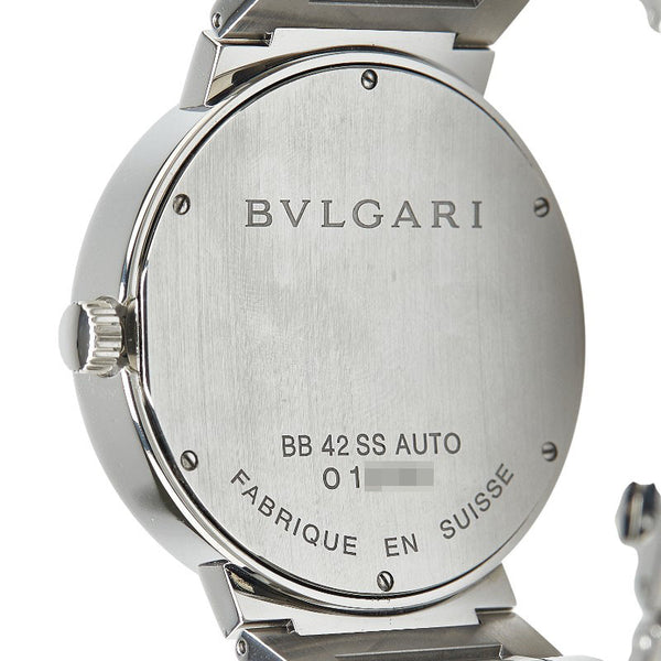 ブルガリ ブルガリブルガリ 腕時計 BB42SS 自動巻き ブラック文字盤 ステンレススチール メンズ BVLGARI 【中古】