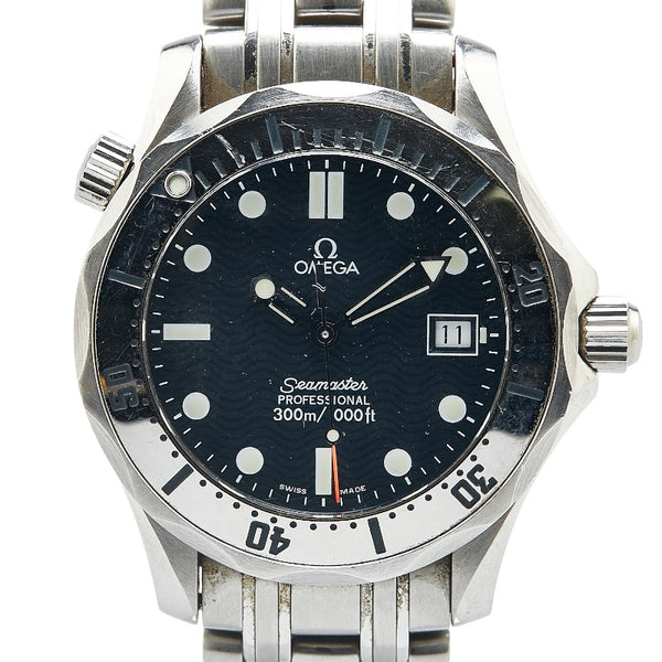 オメガ シーマスター300 プロフェッショナル 腕時計 2542.80 クオーツ ネイビー文字盤 ステンレススチール メンズ OMEGA 【中古】