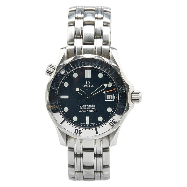 オメガ シーマスター300 プロフェッショナル 腕時計 2542.80 クオーツ ネイビー文字盤 ステンレススチール メンズ OMEGA 【中古】