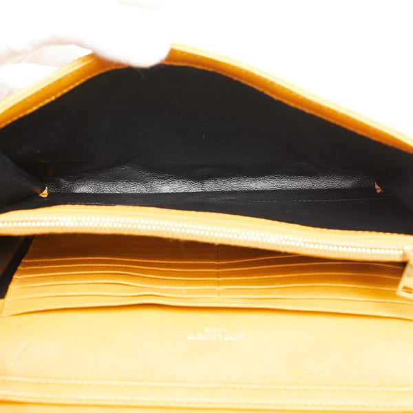 サンローランパリ カサンドラ キルティング 斜め掛け チェーン ショルダーバッグ 1D319 ブラウン キャメル レザー レディース SAINT LAURENT PARIS 【中古】