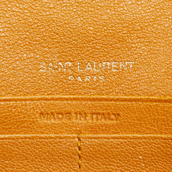 サンローランパリ カサンドラ キルティング 斜め掛け チェーン ショルダーバッグ 1D319 ブラウン キャメル レザー レディース SAINT LAURENT PARIS 【中古】