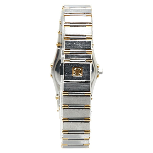 オメガ コンステレーション 腕時計 6104/465 クオーツ ブラック文字盤 ステンレススチール K18YG イエローゴールド レディース OMEGA 【中古】