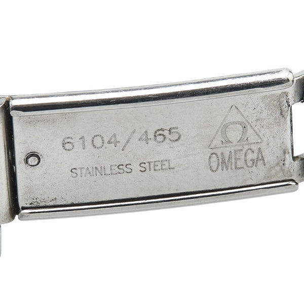 オメガ コンステレーション 腕時計 6104/465 クオーツ ブラック文字盤 ステンレススチール K18YG イエローゴールド レディース OMEGA 【中古】