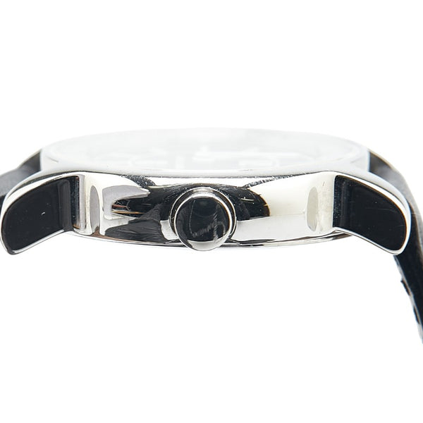 ブルガリ ソロテンポ 腕時計 ST29S クオーツ ブラック文字盤 ステンレススチール レザー レディース BVLGARI 【中古】