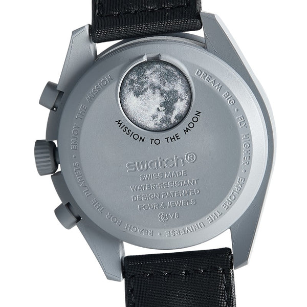 オメガ × Swatch スウォッチ スピードマスター ムーン スウォッチ ミッショントゥ マーキュリー 腕時計 SO33A100 クオーツ ブラック文字盤 ナイロン バイオセラミック メンズ OMEGA 【中古】