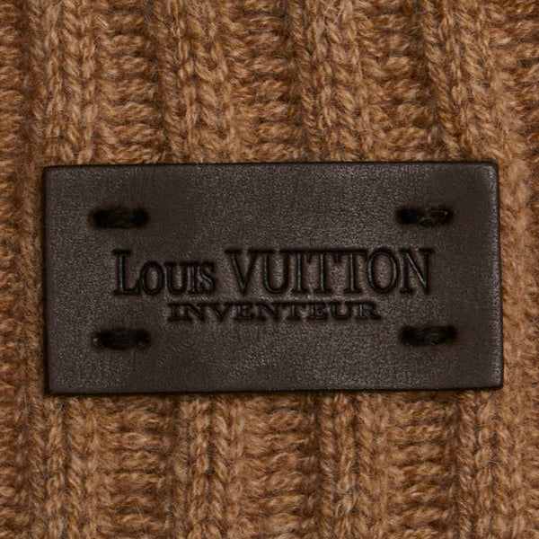ルイ ヴィトン モノグラム ボネスキー ニットキャップ ニット帽 M71950 ベージュ ブラウン カシミヤ レディース LOUIS VUITTON 【中古】