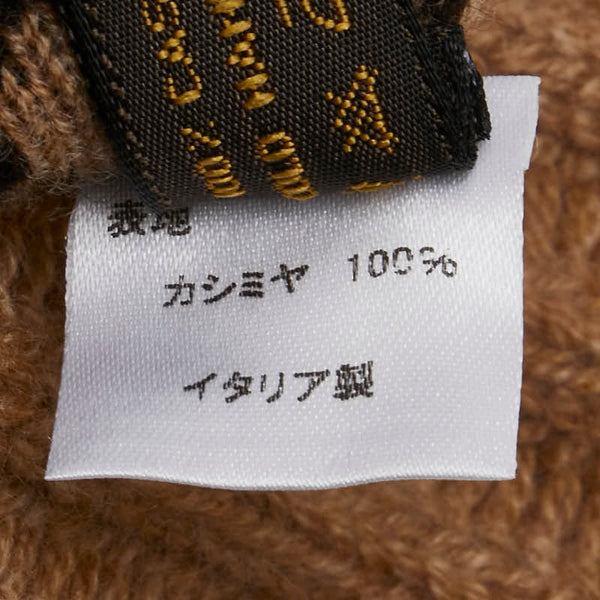 ルイ ヴィトン モノグラム ボネスキー ニットキャップ ニット帽 M71950 ベージュ ブラウン カシミヤ レディース LOUIS VUITTON 【中古】