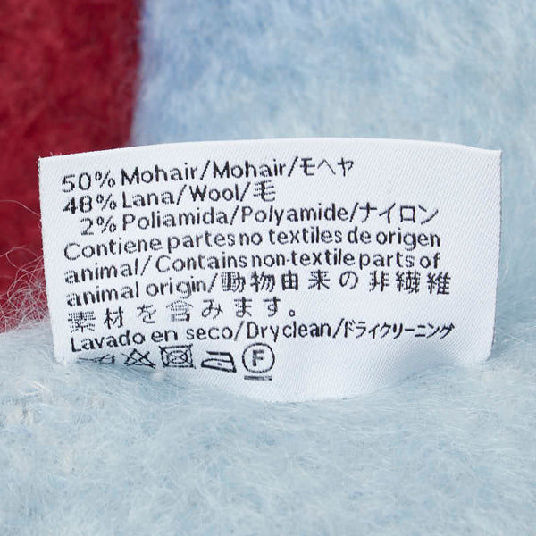ロエベ アナグラム ストライプ マフラー マルチカラー ウール モヘア レディース LOEWE 【中古】