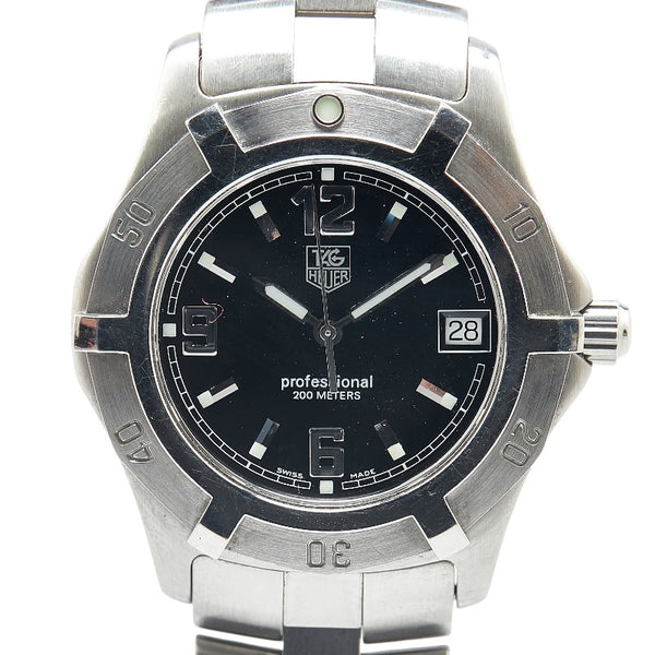 タグホイヤー エクスクルーシブ 腕時計 WN1110 クオーツ ブラック文字盤 ステンレススチール メンズ TAG HEUER 【中古】